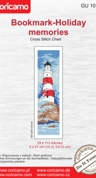 Coricamo - GU 10185 - Bookmark - Holiday Memories