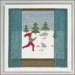 Haandarbejdets Fremme 30-6644 - Nisse mit Gans (Nisse with Goose) by Edith Hansen (1993)