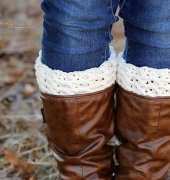 Star Stitch Boot Cuffs by Crochet by Jennifer