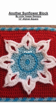 Julie Yeager Designs - Julie Yeager - Another Sunflower Block