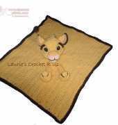 Laurie LeFave - Crochet Simba Inspired Security Blanket or Lovey