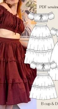 Schultz Apparel - The Norma Dress and Two piece Pattern - Sizes 32-46 and 46-60