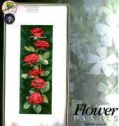Heritage Stitchcraft - Flower Panels JCRP879 Pink Roses Panel by John Clayton