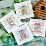 Cross Stitching - Beautiful Birdhouses by Lesley Teare - Free