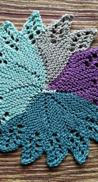 Willow Leaf Dishcloth by Cassandra Bibler - Free