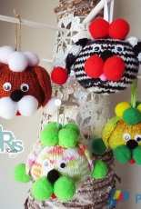 Pompom Puppies by Muris Knits-Free