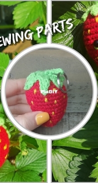 Luna the Ladybird - Luna Crochet Design - Kat Witherall - Strawberry keyring - Free