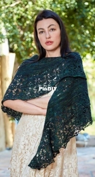 Waldeinsamkeit Shawl by Linette Grayum