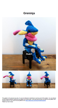 Vera crochets stuffs - Vera Kroese - Greninja