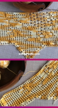 Yellow Crochet Doily