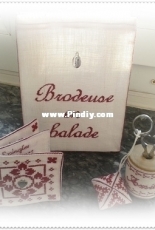 Ensemble pour brodeuse