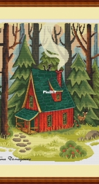 Forest Hut by Tatyana Demidenko