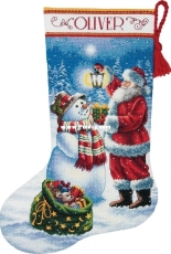 Dimensions 70-08952 - Holiday Glow Christmas Stocking