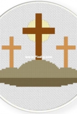 Daily Cross Stitch - Three Crosses