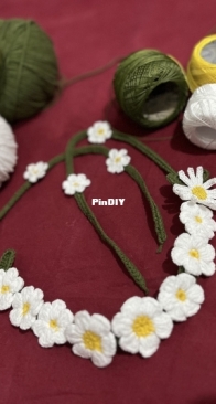 Head Band from flowers