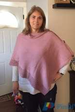 Cold Shoulder Multi-gauge Poncho by Theresa Gilbert-Free