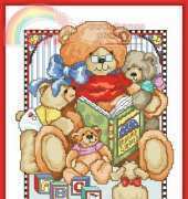 Bedtime Bear by Linda Gillum from Cross Stitch Gold 3 XSD