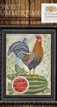 Cottage Garden Samplings - A Time For All Seasons #7 - Sweet Summertime XSD