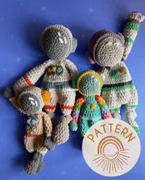 Mama Made Minis - Lindsay and  Aly - Big + Little Atlas Astronaut