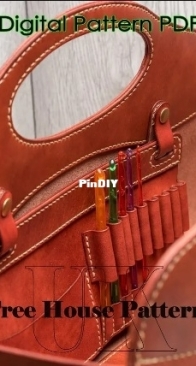 Tree House Patterns - Large Leather Storage Basket Pattern