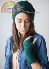 Twisted Rib Hat & Mitt Set - Courtney Spainhower - free