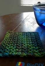 Yarn Over Cable 6x6 Afghan Square by Jade L. Young-Free