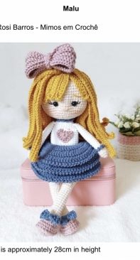 Mimos em Crochê - Rosi Barros - Doll Malu - English - Translated