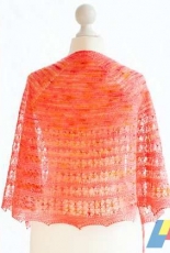 Agrumes shawl by Christelle Nihoul/Christal LK designs