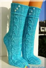 Eishexe Socks by Micha Klein/Wolletraum-German-Free