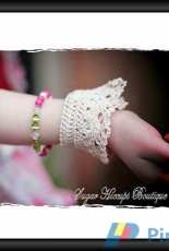 Sugar Hiccups Boutique - Heather Macias - Girls Crochet Lace Cuffs