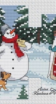 Snowmobile Postman Ornament by Alyona Koshkina