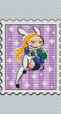 Lunar Fox Stitch - Fionna Stamp by Ksenia Gromova