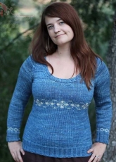 Blue Betty Sweater by Triona Murphy/ Triona Designs
