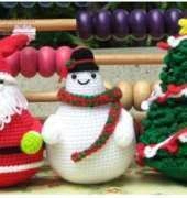 K and J Dolls - Sayjai Thawornsupacharoen - Santa, Snowman and Christmas tree
