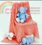 Bernat Design Studio - Pink Diamonds Baby Afghan Free