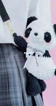Crochet family - Eryhana - Panda Crossbody Bag - Free