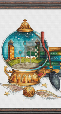My Favorite Crosses - Quidditch Snowglobe by Julia Sharanova