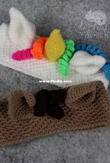 The Cheerful Chameleon - Charlyn Smith - Unicorn  Ear Warmer