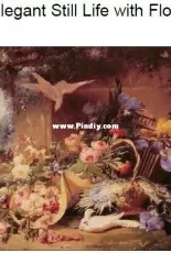 Golden kite 972 - Elegant Still Life with Flowers XSD