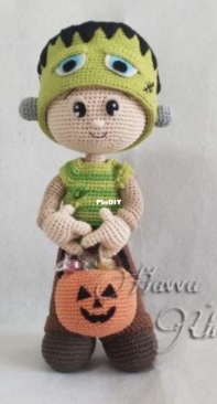 Havva Designs - Havva Unlu - Frank the Frankenstein - English - German - French - Spanish