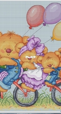 Family Bike - Bears by Ekaterina Gafenko XSD