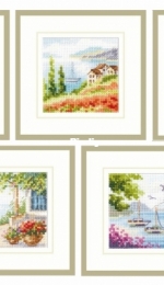 Alisa 0-198 Road on the Sea, 0-199 Poppies at the Sea, 0-200 Lavender at the Sea, 0-201 Flower Porch, 0-203 Sea View PCS