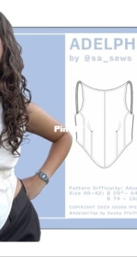 Sa Sews - Sasha Pfeiffer - Adelphi Top - Sizes 00-42