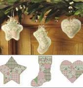 Patchwork Ornaments by Linda Bird from Cross Stitch & Needlework - March 2006 XSD