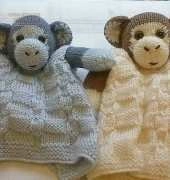 Monkey Buddy Comfort Blanket by Pat Alinejad/HuggableBears on Craftsy