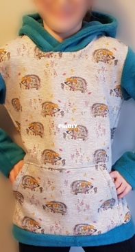 Warm hedgehog hoodie