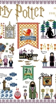 Sampler Harry Potter and the Philosopher's Stone by Yuliya Do / Julia Dormidontova XSD
