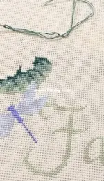 Four seasons wreath embroidery process
