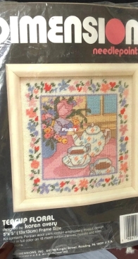 Dimensions Needlepoint 7131 - Teacup Floral