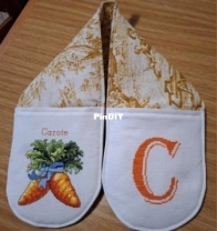 Guanto forno per collega Cecilia / double oven glove for colleague Cecilia